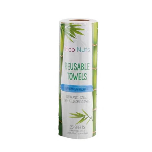 Rouleau d'essuie-tout lavable en fibre de bambou