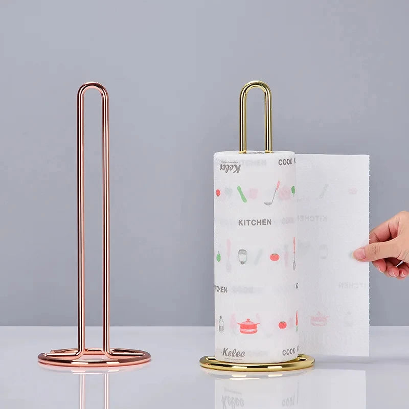 Porte essuie-tout en métal avec un rouleau