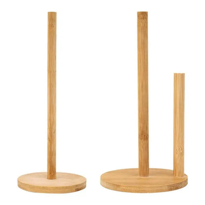 Porte essuie-tout en bambou, modèles simple et double