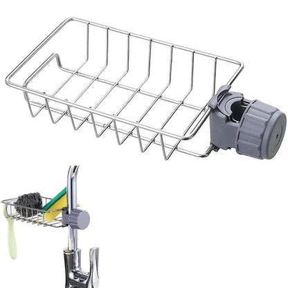 Porte-éponge pour robinet en métal
