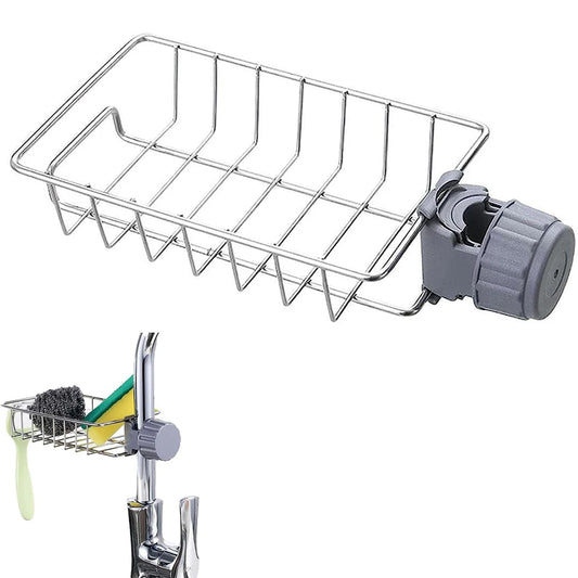 Porte-éponge pour robinet en métal