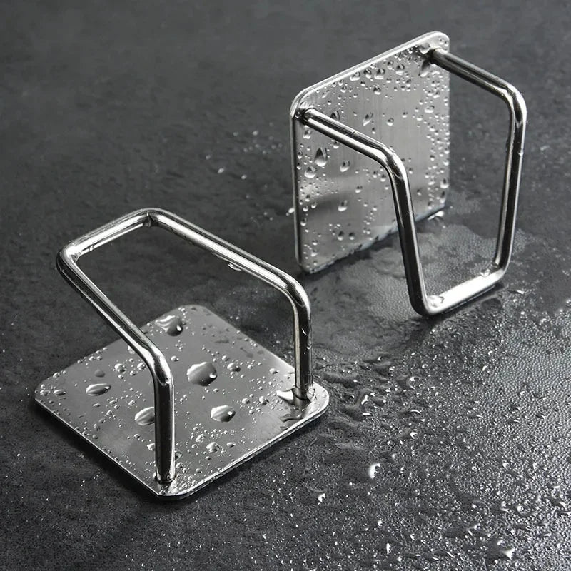 Porte-éponge pour évier en inox argent brossé