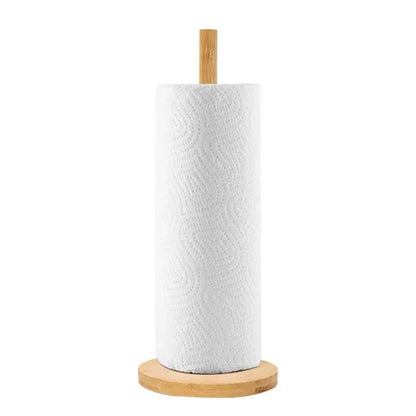Porte essuie-tout en bambou à poser, modèle simple