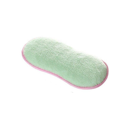 Éponge microfibre lavable en machine, coloris vert
