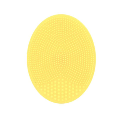 Éponge silicone pour le visage et le corps, coloris jaune pâle