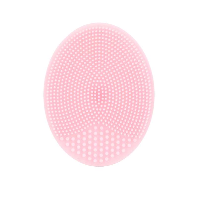 Éponge silicone pour le visage et le corps, coloris rose pâle