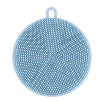 Lot de 5 éponges en silicone pour la vaisselle, coloris bleu