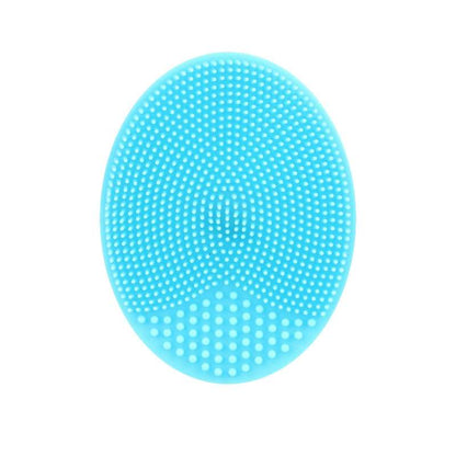 Éponge silicone pour le visage et le corps, coloris turquoise