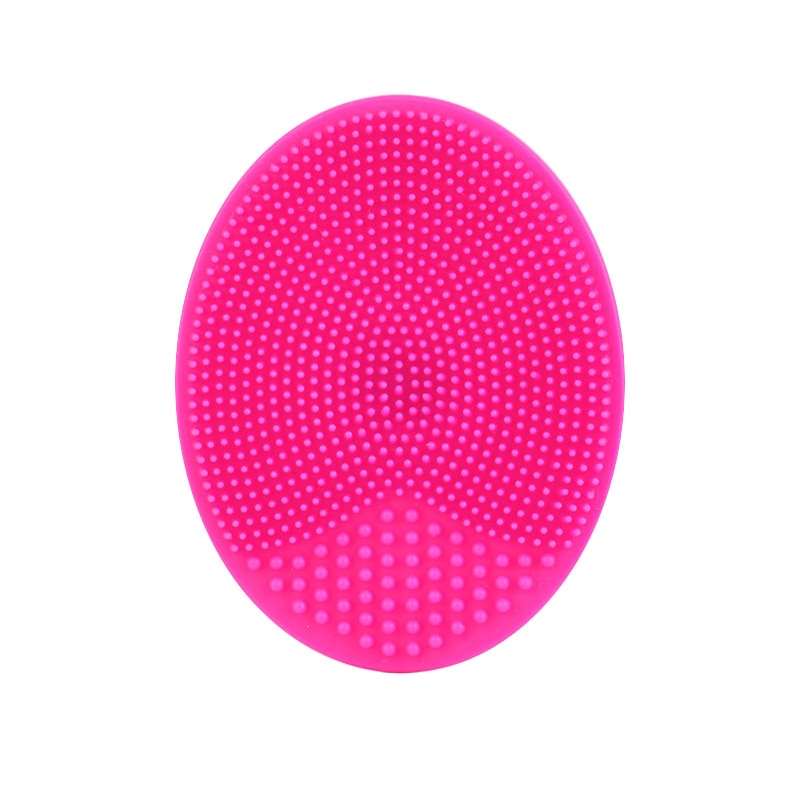 Éponge silicone pour le visage et le corps, coloris fuchsia