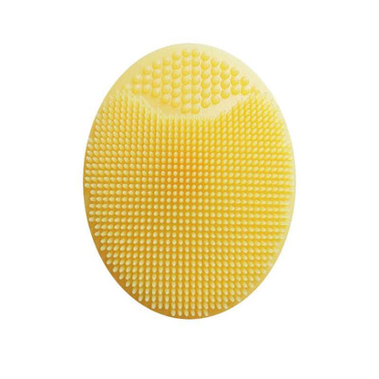 Éponge silicone pour le visage et le corps, coloris jaune d'or