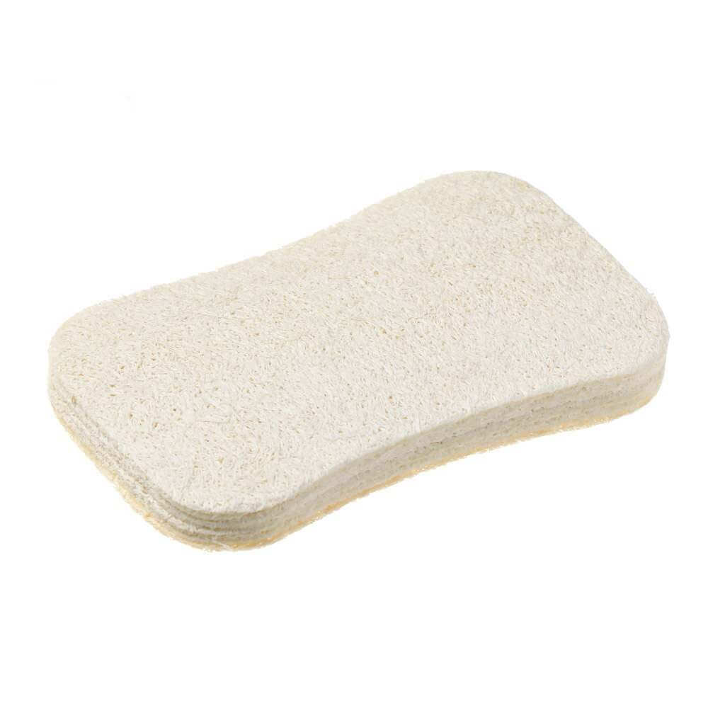 Éponge végétale en loofah, forme carrée