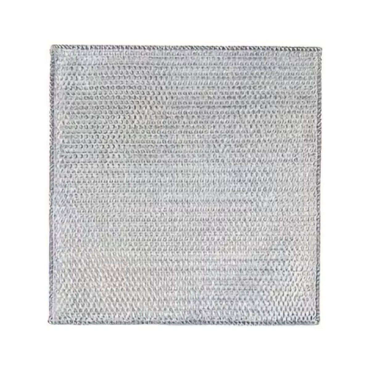 Lavette en fil métallique 20 x 20 cm sur fond blanc